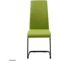 Hti-Living Schwingstuhl Kunstleder grün 2er Set