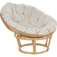 Beliani Cocktailsessel Rattan 110 x 77 x 110 cm