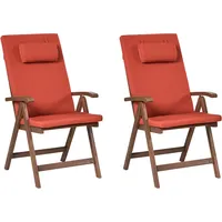 Beliani AMANTEA PREMIUM Gartenstuhl 54 x 54 x 105