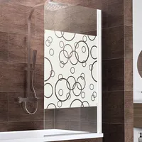 Schulte Duschwand, 80 cm, 5 mm Sicherheitsglas Cricular Fixil-Beschichtet