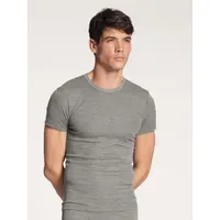 CALIDA Wool and Silk T-Shirt grau Seide, unifarben, grau,
