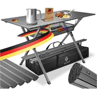 Kesser KESSER® Campingtisch faltbar Klapptisch mit Aluminiumrahmen Aufrollbare Tischplatte