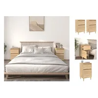 VidaXL Nachttische 2 Stk. Sonoma-Eiche 40x35x70 cm