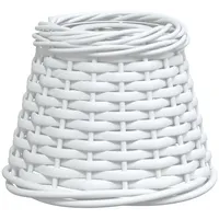 VidaXL Lampenschirm Weiß Ø15x12 cm Korbweide