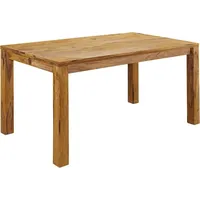 MASSIVMOEBEL24.DE Esstisch Sheesham 120x90x76 braun geölt NATURE BROWN #812