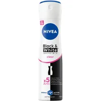 NIVEA Black & White Invisible Clear Deo Spray 150