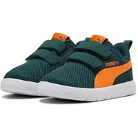 Puma Courtflex V3 Mesh Kinder Grün/Orange 20