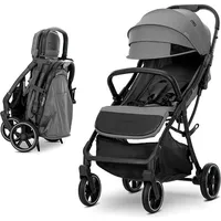 Lorelli Kinderwagen Buggy Minori faltbar PU-Räder Getränkehalter Fußabdeckung grau/schwarz