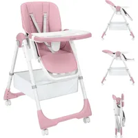 KIKKABOO Kikka boo Kinderhochstuhl Spicy+ faltbar höhenverstellbar Fußstütze Räder