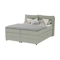Möbel Kraft Boxspringbett 193 x 109 cm Grün