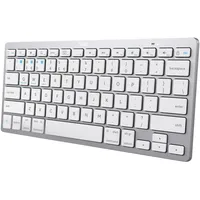 Trust Kabellose Bluetooth Tastatur Deutsches QWERTZ-Layout Leiser Tastenanschlag, Integrierte