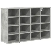 VidaXL Schuhschrank mit Regal Betongrau 103 x 30 x