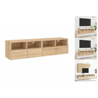 VidaXL TV-Wandschränke 2 Stk. Sonoma-Eiche 60x30x30 cm Holzwerkstoff