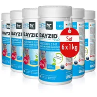 Bayzid 6x 1 kg Multitabs 20g 5in1 für Pools