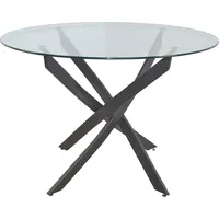 Moebel-direkt-online möbel direkt online 4-Fuß-Esstisch mit Ø110 cm Glasplatte