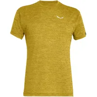 Salewa Puez Melange Dryton Kurzarm-t-shirt - Olive Oil Melange