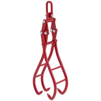 Hillvert Rückezange für Frontlader Holzzange Holzgreifer Forstzange 1360 kg
