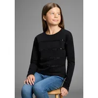 Bruno Banani Langarmshirt in schwarz | Gr.: 128/134