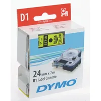 Dymo D1 24mm schwarz gelb (5 Stück)