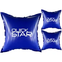 Quick Star 3 Stück Poolkissen Eckig 120x120 cm Blau