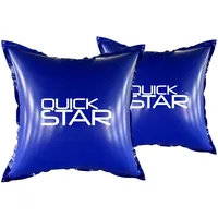Quick Star 2 Stück Poolkissen Eckig 120x120 cm Blau