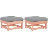 VidaXL Gartenhocker mit Kissen 60,5 x 60,5 x 30