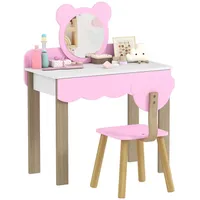 Aiyaplay Kinderschminktisch Prinzessin 3-8 Jahre MDF rosa, weiß