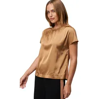 Zero Satinshirt mit Wellensaum in cinnamon swirl, | Gr.: