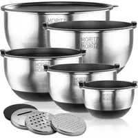 ILP Moritz & Moritz Edelstahl Rührschüssel Set