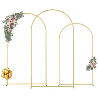 Vevor Hochzeit Bogen, 3er-Set, Traubogen mit Gehäuseverbindung und Chassis-Querstangendesign,