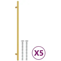 VidaXL Möbelgriffe 5 Stk. Golden 320 mm Edelstahl