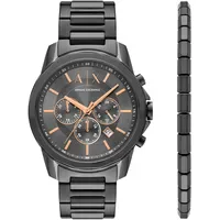 Giorgio Armani Banks Chronograph Edelstahl 44 mm AX7170SET