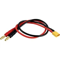 AMEWI Ladekabel [1x Bananenstecker 4mm - 1x XT30-Stecker] 30cm