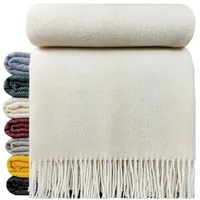 STTS International Wolldecke Wohndecke Tagesdecke Schurwolldecke 100% Schurwolle Woll-Plaid