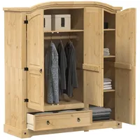 VidaXL Kleiderschrank Corona 151,5x52x170 cm Massivholz Kiefer