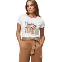 Zero Damen mit Hundemotiv 36, Patch CreamBrown | 36