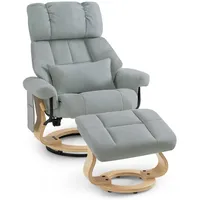 MCombo M MCombo Relaxsessel mit Hocker, Fernsehsessel mit Liegefunktion,