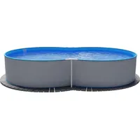 SUMMER FUN Stahlwandpool achtform Exklusiv 525 x 320 x