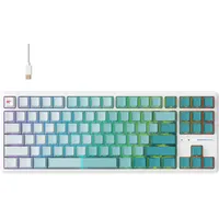 Havit KB901L - gaming keyboard white and green -