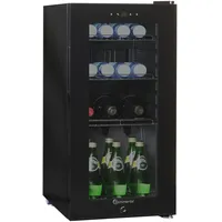 Sommertal Kühlschrank mit Glastür GK50– Leiser Getränkekühlschrank LED, Touchscreen