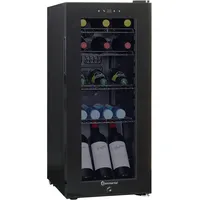 Sommertal Kühlschrank GK60– Leiser Getränkekühlschrank mit LED, Touchscreen &