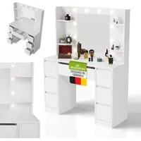 Juskys Schminktisch Malia mit LED,