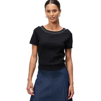 Zero Damen mit Nieten 40, Patch BlackSilver | 40