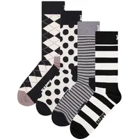 Happy Socks 4er Pack Unisex Socken - Geschenkbox, Classics,