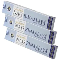 Nklaus 3X Golden Nag Himalaya Räucherstäbchen 45g – Handgerolltes