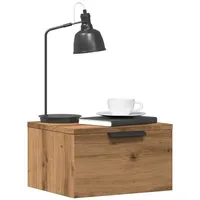 VidaXL Wand-Nachttisch Artisan-Eiche 34x30x20 cm