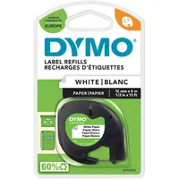 Dymo Original Schriftband für LetraTag Papier schwarz auf weiß