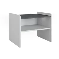 Vicco Sitzbank, Roman, Weiß/Anthrazit, 53.5 x 41.1 cm