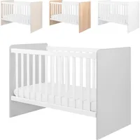 KIKKABOO Komplettbett Babybett Ayla 140 x 70 cm, Gitterstäbe