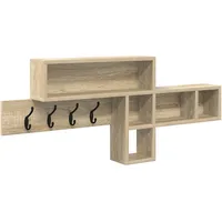 VidaXL Garderobenständer Wandmontiert Sonoma-Eiche 100 x 12 x 43,5